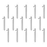 GKYQVE 15 x Uhrenarmbandstifte, Schnellspanner, Edelstahl-Federstange, Uhrenarmband-Federstifte, einfache Installation, Schnellspannstange