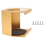 Wohnmobil Getränkehalter, Getränkehalter aus Aluminiumlegierung, Wohnmobil Getränkehalter, Flaschen und Kaffeetassenregal, passend für die meisten Tassengrößen für Marine, Boot (Gold)