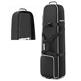 Findway Golf Reisetasche mit Rädern, Hochleistungsfähige 900D Oxford tragbare und wasserdichte Golfschlägertasche, Weich, Gepolstert, Golf Reiseabdeckung für Flug und Fluglinie