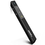 NORWII Wireless Presenter mit 100M, 2.4GHZ Powerpoint Fernbedienung Presenter, Präsentation für PPT/Keynote/Prezi/Google Slides/Windows/Mac OS/Android/Linux(Schwarz)