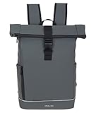 Daniel Ray Rucksack Kurierrucksack Daypack Highlands Größe Large DIN A4 Laptop Fach Fahrradrucksack Daypack Herren Damen Plane wetterfest 1086M + Schlüsselmäppchen (Antracite 14)