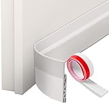 Oderra Türdichtung Selbstklebend, Zugluftstopper für Türen, Türdichtung Unten 100 cm, Geeignet für Winddichte, Schalldichte Schlafzimmertüren (Weiß)