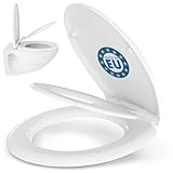 KAPPERTHAL Toilettendeckel [Scharnierbreite 64-168mm] Klodeckel mit abnehmbarem Kindereinsatz & Absenkautomatik, innovativer Softclose Toiletten Deckel WC-Sitz Kinder Ovale Klobrille Toilettenbrille