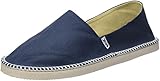 Seac Malaga, Espadrillas Casual für Damen und Herren aus Canvas und Details aus Kordel, rutschfeste Sohle, Unisex-Erwachsene, Blau, 44 EU
