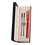 Healvian Metallstift Satz Schwarz Gelroller Kugelschreiber für Büro Lehrer und Geschäftsveranstaltungen Langlebiges Schreibset als Geschenk