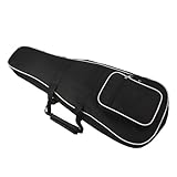 KAILIKETIY Mandolinentasche aus Dickem Oxford Gepolstert Stoßfest mit Verstellbarem Schultergurt und Reißverschluss Multifunktionale Außentasche für Mandoline Transport und Aufbewahrung