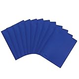 Original Falken 10er Pack Recycling-Schnellhefter gefaltet DIN A4 Intensivfarbe dunkelblau. Made in Germany Blauer Engel Hefter Papphefter Kartonschnellhefter Schulhefter Pappordner Mappe Schulordner