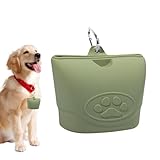 Duroecsain Tasche für Snacks für Hunde | Futterbeutel für Spaziergänge mit Welpen - geruchsresistenter und auslaufsicherer Snackbehälter für Haustiere Zubehör für Camping Strand Picknick
