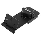 3-stelliges Zahlenschloss für Schrank, Schublade, Schrank, schlüsselloses Code-Schloss mit Drehknopf, 11,4 cm Eisen-Zinklegierung, Sicherheitsriegel für (schwarz)