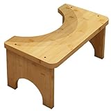 Toilettenhocker aus Holz, ergonomischer Toilettenhocker, für Erwachsene, ältere Menschen, Zuhause, Badezimmer, Dusche, Camping, Reise-Schlafsaal