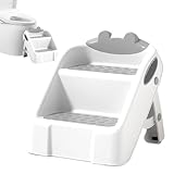 Baby Tritthocker | 2 Stufen Klappbarer Tritthocker | Töpfchentraining Toiletten Leiter Für Töpfchen Einfaches Händewaschen Waschbecken | Küche Bad Kinderzimmer