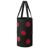Pflanztasche für den Außenbereich | Pflanztasche mit Griff | 3 Gallonen Gartentasche aus Filz, waschbare Pflanztöpfe, Pflanztöpfe für drinnen und draußen, Paprika, Pflanzsack, Tomaten-Gartentasche