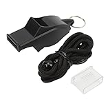 LUCKDANO Durchschlagende Schiedsrichterpfeife – Tragbare Basketball-Fußballpfeife mit Trageband für Trainer und Trainer – Perfekt für Wettkämpfe und Outdoor-Sportarten