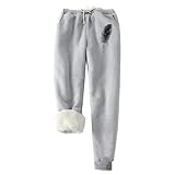 KONG JIMFAN Plüschleggins Warme Strumpfhose Damen Hautfarbe Skisocken Damen 39-42 Leggins Thermo Thermostrumpfhose Damen Schwarz Wolle Unterwäsche Damen Strumpfhose Bauchweg(#04 Light Gray,XXL)