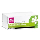 Cetirizin AbZ 10 mg Filmtabletten: Zur Behandlung von allergischen Symptomen wie Heuschnupfen und chronischer Nesselsucht,100 Filmtabletten