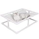 didaj Hundeliege,Katzenbett,Hundebett Haustier Hochbett Katzenbett Tragbares Doppelseitiges Erhöhtes Haustierbett Für Drinnen Draußen Sommer Und Winter