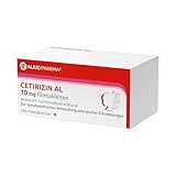 ALIUD PHARMA Cetirizin AL 10 mg, 100 Tabletten: Antiallergikum zur symptomatischen Behandlung bei allergischer Rhinitis