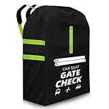 Transporttasche Kinderwagen Flugzeug – Faltbare, reißfeste Schutzhülle für Buggy, Babyschale & Kindersitz, Extra Groß (46×46×91 cm), universal kompatibel mit Cybex, Maxi-Cosi & weiteren Marken