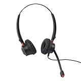 SUNGOOYUE Binaurales Telefon-Headset mit Geräuschunterdrückung, Einfach zu Verwenden für Telekonferenzen Im Home-Office – USB auf USB C 3,5 Mm Schwarz für PC, Laptop, Tablet