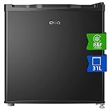 CHIQ 31L Mini Gefrierschrank, 4 Sterne Gefrierfunktion, 49,6 x 47,4 x 44,7 cm (HxBxT), Mini Tiefkühltruhe bis zu -24°C, Schwarz