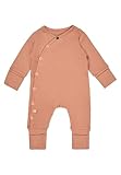 Sterntaler Baby Spieler aus Rippjersey – Playsuit in Wickeloptik mit Druckknöpfen – Langarm Overall mit Kratzschutz Umschlagbündchen – Jungen Strampler – Babykleidung ab Geburt – blau, Gr. 56