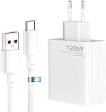 Für Xiaomi Ladegerät 120W Hypercharge Fast Wall Charger Block für Xiaomi 14 13 12 12t 12s Pro Lite Redmi Note K60 K50 12 11 Pro Plus Black Shark 3 4 5 Poco X5 F4 X4 Gt Mi Turbo 2M 6A USB-Kabel Tip