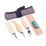 jojofuny 5St Holzmeißel meissel set meißel set wood carving tools Meißelset stechbeitelsatz Schnitzmesser werkzeug Holzschnitzset Handschnitzmeißelmesser Schnittschutz Tranchiermesser