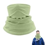 Universal Schlauchschal Winter Halstuch,Winter Loop Schal Damen,Multifunktionstuch Winddicht Halswärme,Damen Schlauchschal Motorrad,Winddicht für Motorrad Laufen Radfahren Outdoor Skifahren,Grün