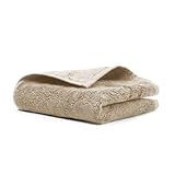 Cariloha Waschlappen, 30,5 x 30,5 cm, türkische Baumwoll- und Viskose-Materialmischung, extra glatt, geruchsresistent und sehr saugfähig, Steinfarben