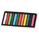 12pcs Haarkreide temporärer Haarfarben waschbarer Haarfarbe Kreide für Party Cosplay lang