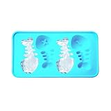 Mlllokfki Eiswürfelbehälter mit niedlichen Tieren, Eiswürfelform für Tiere, waschbare Schokoladenform | Eisschalen aus Fischknochen für Gefrierschrank, Silikonform für Schokolade, Süßigkeiten, Eisform