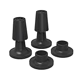 paramondo Ersatzteil-Set für Klemmmarkise Jam 2000 Markisen-Zubehör Halterung, 4 Klemmfüße, Schwarz