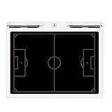 RoseFlower Taktikmappe Fußball, Professional Elektronisches Fussball Taktiktafel Football Coach Board mit Aktualisiert Flexiblem LCD Schreibtafel und Stifte - Ideal für Taktiken und Spielanpassungen