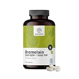 HealthyWorld® Bromelain 500 mg - 180 Kapseln - 6-Monatsvorrat - Hoher Gehalt - 500 mg, 2500 GUD, 5000 FIP - Aus Ananas - Proteolytisches Enzym - Unterstützung der Verdauung