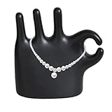 Shenrongtong Ok Fingerstatue, Handskulptur | Niedlicher Cartoon-Schmuckhalter mit Handgeste-Statue | 15 cm/5,8 Zoll Ringe Vitrine Ständer, Schreibtisch Statuen Finger Skulptur Dekor für Wohnzimmer,