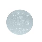 HAPINARY 5St Nagelstempelplatte Stempelplatten für Nagelkunst Maniküre-Kit Nageldekorationssets klare Nagelstempel nägel zu hause machen nailing tool Nagelschablonen Weihnachtsnagelplatte