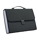 A4 erweiterbare Schnellhefter mit Schnappverschluss, Papiermappe, für Büroarbeit, Schwarz