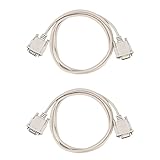 Darmlly 2X 1.4M RS232 DB9 9 Pin Stecker auf VGA Video 15 Pin Stecker Adapter Kabel Hellgrau