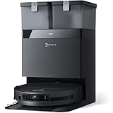 ECOVACS DEEBOT T50 OMNI Gen2 Saugroboter mit Wischfunktion, 21.000 Pa, Ausziehbare Seitenbürste und Mopp, ZeroTangle 2.0, Moppwäsche mit 75°C heißem Wasser, All-in-One Station, ultradünn 81 mm,Schwarz