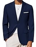PJ PAUL JONES Sakko Herren Sportlich Blazer Business Jacke Regular Fit Anzugjacke 2 Knöpfe L Dunkelblau