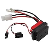 GTFRUQAS RC Ersatzteile Für MND90 MN99D 1/12 Für WPL C14 1/16 1060 60A Wasserdichter Gebürsteter ESC-Drehzahlregler Vorwärtsbremse Rückwärtsbremse Mit 6V/2A BEC RC-Autoteile
