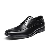 Bruno Marc Herren Anzugschuhe Klassischer Schnürhalbschuhe Businessschuhe Derby Oxfordschuhe,Size 43,Schwarz,DP03-E