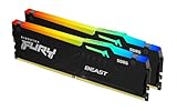 Kingston FURY Beast Schwarz RGB EXPO 32GB 6000MT/s DDR5 CL30 DIMM Desktop Gaming Speicher Kit mit 2 - KF560C30BBEAK2-32