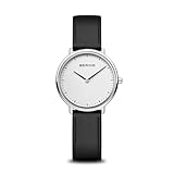 BERING Damen Uhr analog Quarzwerk mit Lederarmband 15729-404