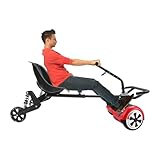 Hoverboard Sitz, 110 * 52 * 60cm Verstellbarer Balancing Scooter Sitz, Balancing Scooter Sitzbefestigung Zubehör, Sitzbefestigung passend für 6.5' 8' 10' Balancing Scooter