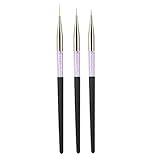 Nail Art Stift Pen Gel Nagellack Set Nail Art Brushes For Marmorierwerkzeuge Pen Nail Art For Marmorierwerkzeuge Pen Nail Art For Marmorierwerkzeuge Pen 3 Strass Griff(Schwarz)