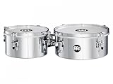 Meinl Percussion Drummer Series Timbales - 2 Trommeln mit 8 und 10 Zoll - Mit Halterung - Stahl, Verchromt (MIT810CH)