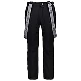 CMP - Bequeme Stretch-Ski-Latzhose für Herren, Schwarz, C27