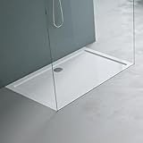 Mai & Mai Duschwanne 75x120x4cm Duschtasse aus hochwertigem Acryl Faro in weiß, Form: Rechteckig