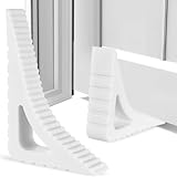 2 Stück Fenster Offenhalter, Fensterstopper Beim Lüften, Türstopper Fensterklammern für Fensterkeile zum Lüften, Fensterfeststeller ohne Bohren, Gummi Fenster Stoppers, Balkontür Stopper Türkeil